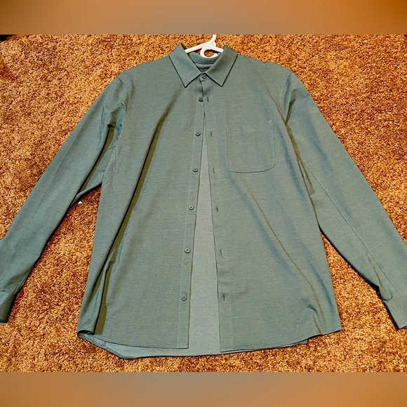 lululemon athletica Other - Men’s Lululemon Comission Long Sleeve Button Down - Green (Size M)